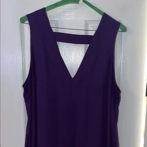 Express Deep Purple Sleeveless Top